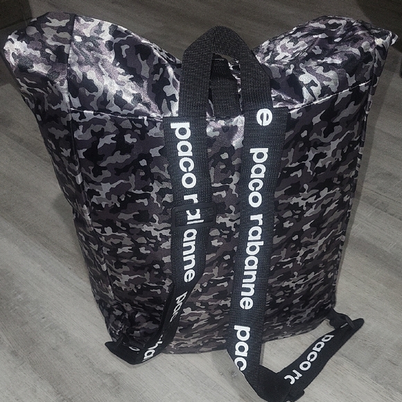 PACO RANANNE Stylish Camouflage Backpack in Black and Gray - Picture 2 of 7